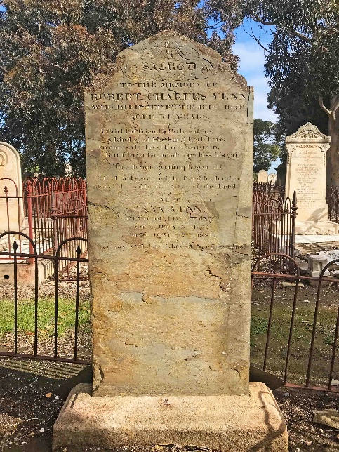 Sacred to the memory of Robert Charles Venn who died