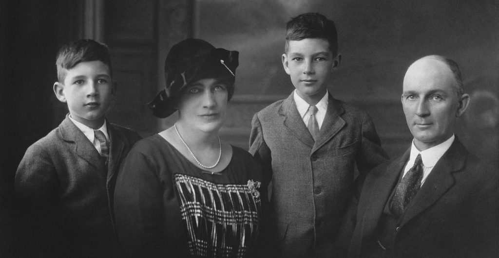 Lance, Gert, Colin and Bob in Melbourne, circa 1928