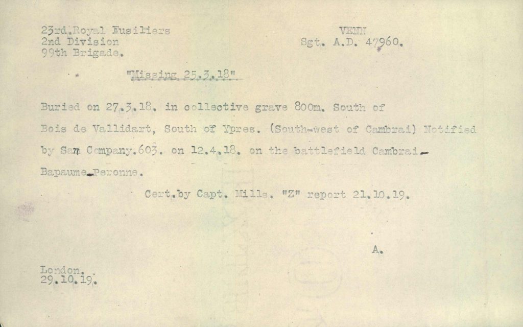 Arthur Danks Service Records