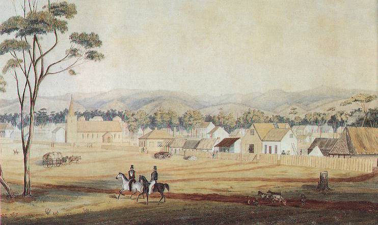 Holy Trinity, North Terrace, 1839. Bob and Kate married here.